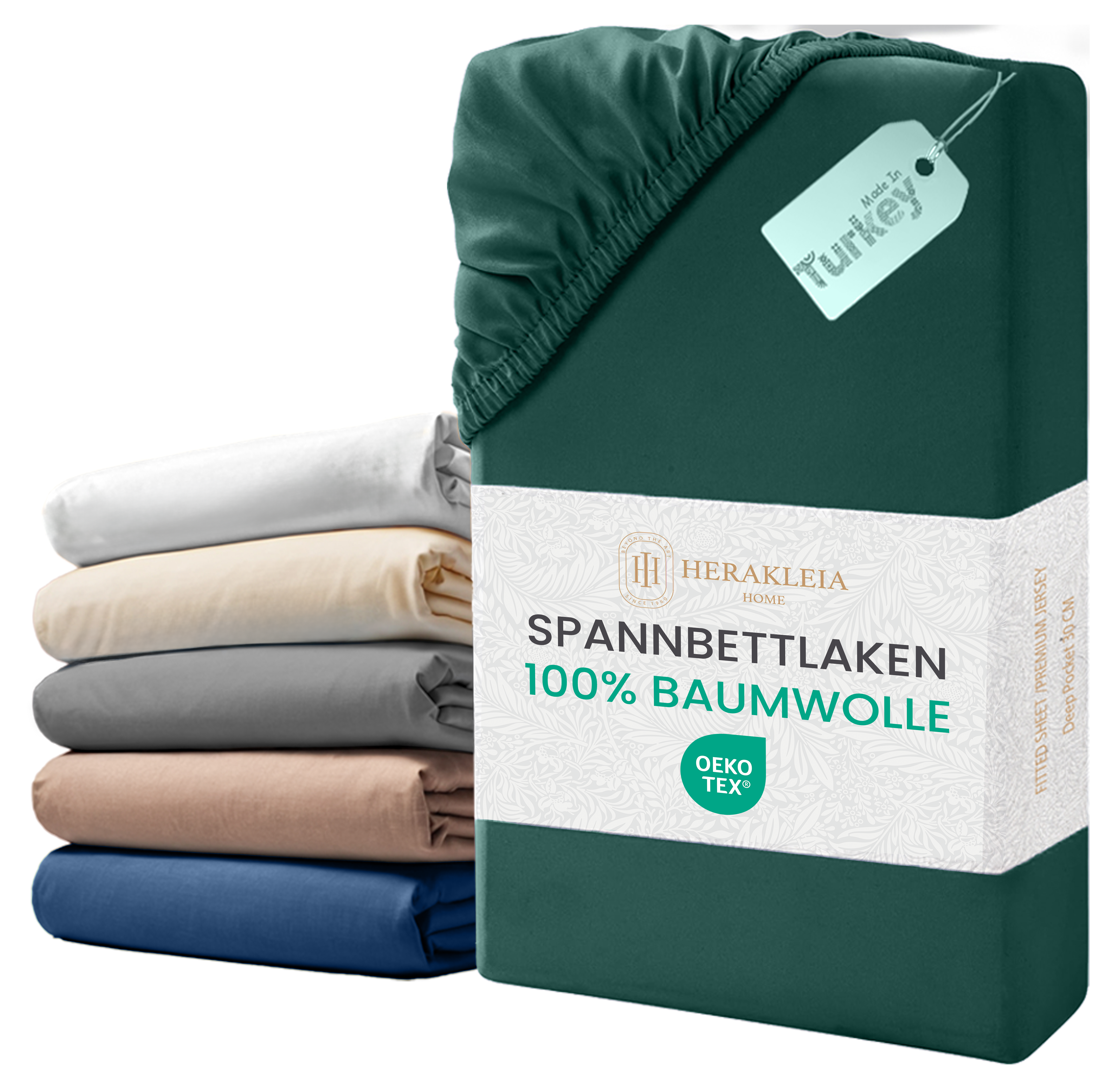 Spannbettlaken -Beige-