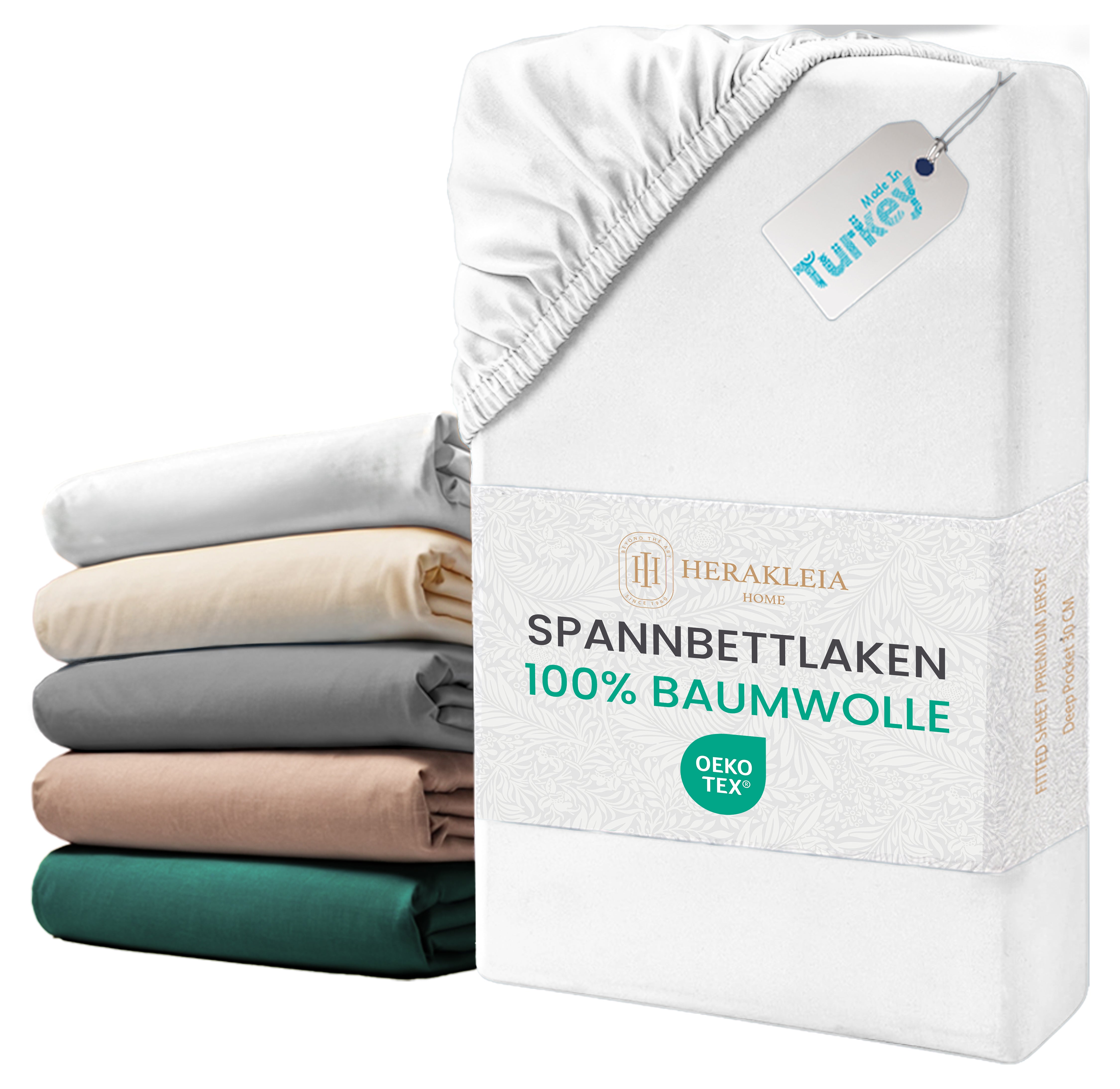 Spannbettlaken -Beige-