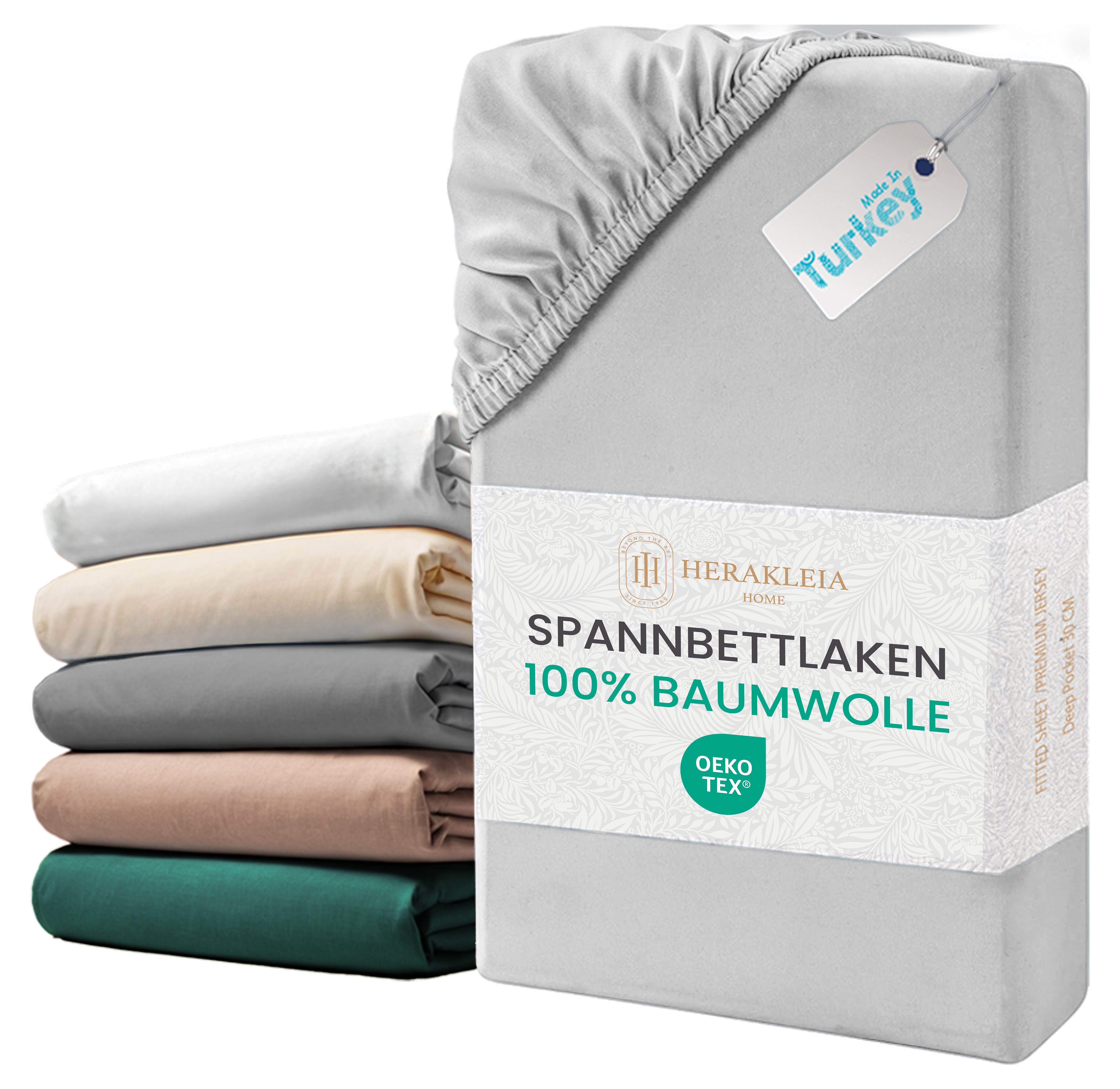 Spannbettlaken -Beige-